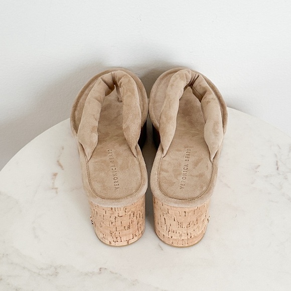 NEW Veronica Beard Geno Cork Platform Wedge Sandals Size 9.5 - Picture 8 of 10